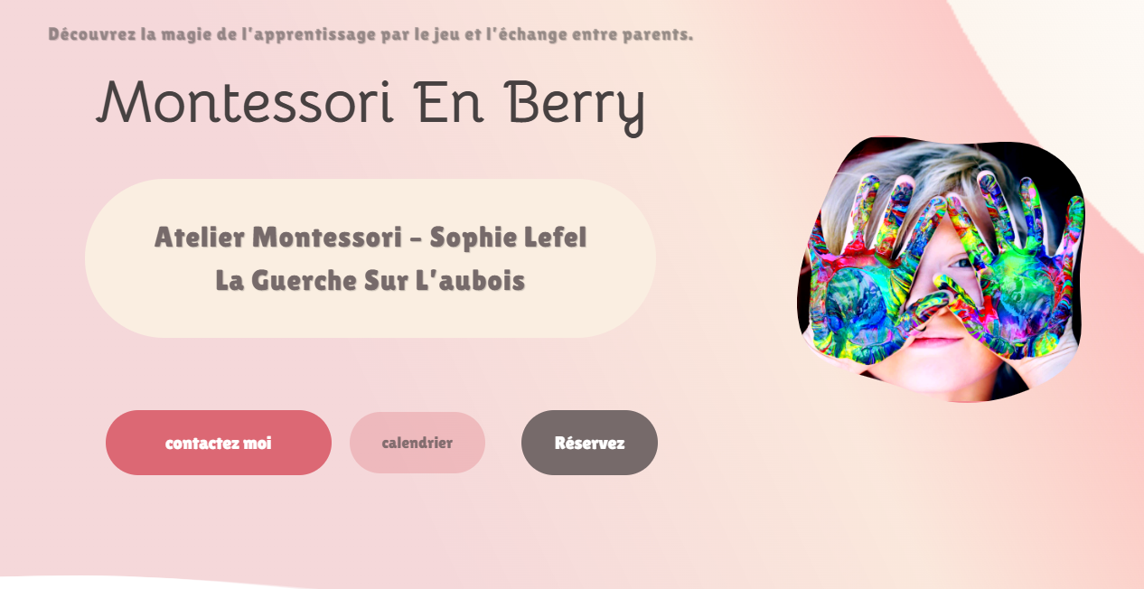 aperçu site montessori en berry